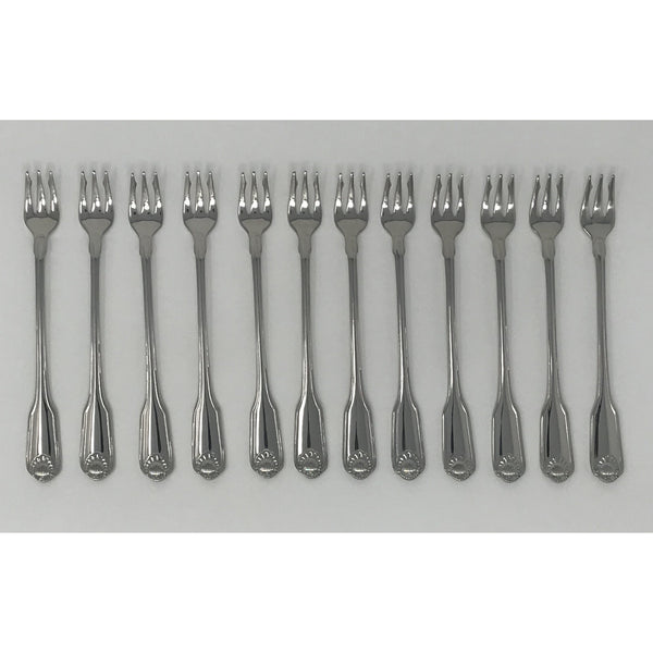Oneida Classic Shell Set of 12 Seafood Forks